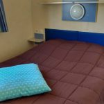 Chambre lit double du mobil home 2 personnes à Trégunc